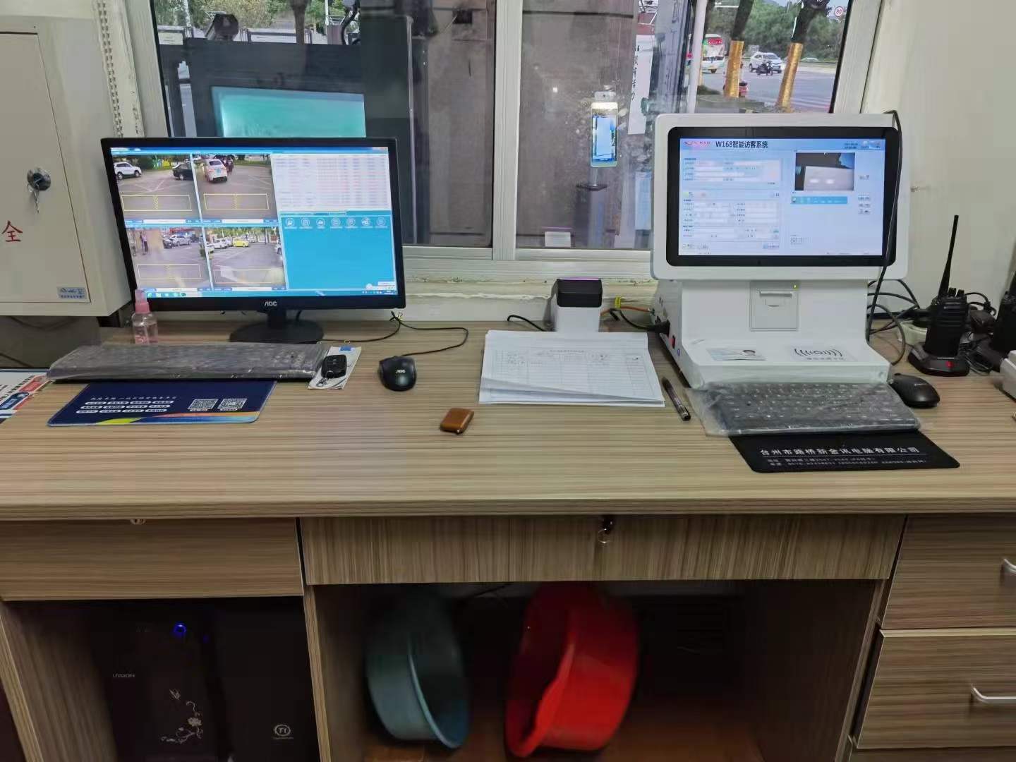 台州市人民政府桐屿街道办事处使用访客机联动人车快速通行